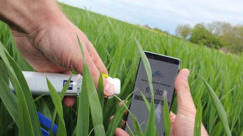 N-Tester BT und Atfarm App im Einsatz