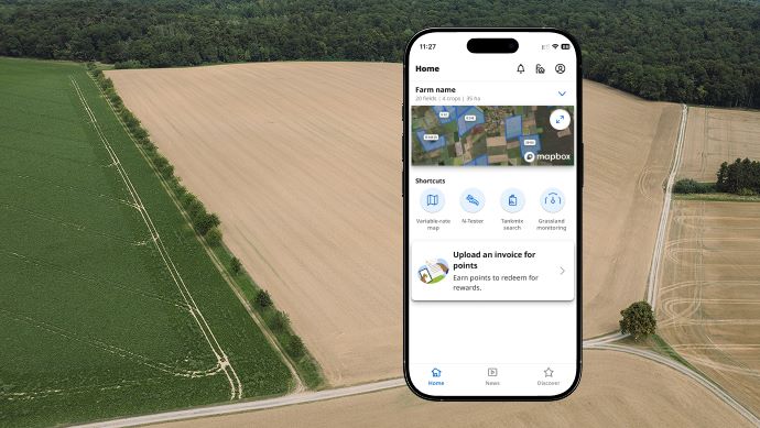 YaraPlus App Bildschirm
